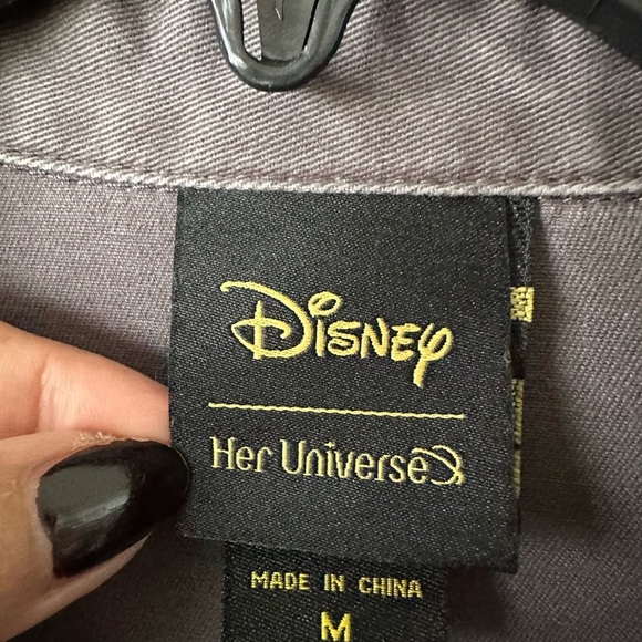 DISNEY Lion King Gray Statement Medium Denim Jacket - Picture 11 of 13
